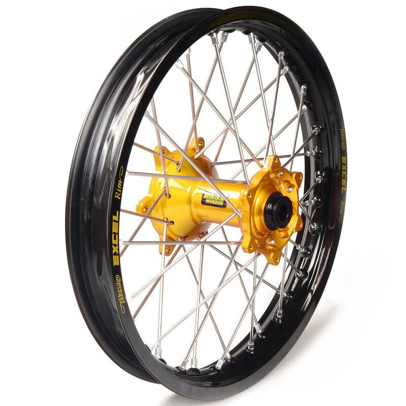 Rueda completa Haan Wheels aro negro 19-2,15 buje oro 1 16016/3/2 HAAN WHEELS 1 16016/3/2