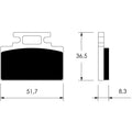 Juego de pastillas de freno Honda NH Lead V PARTS H1040