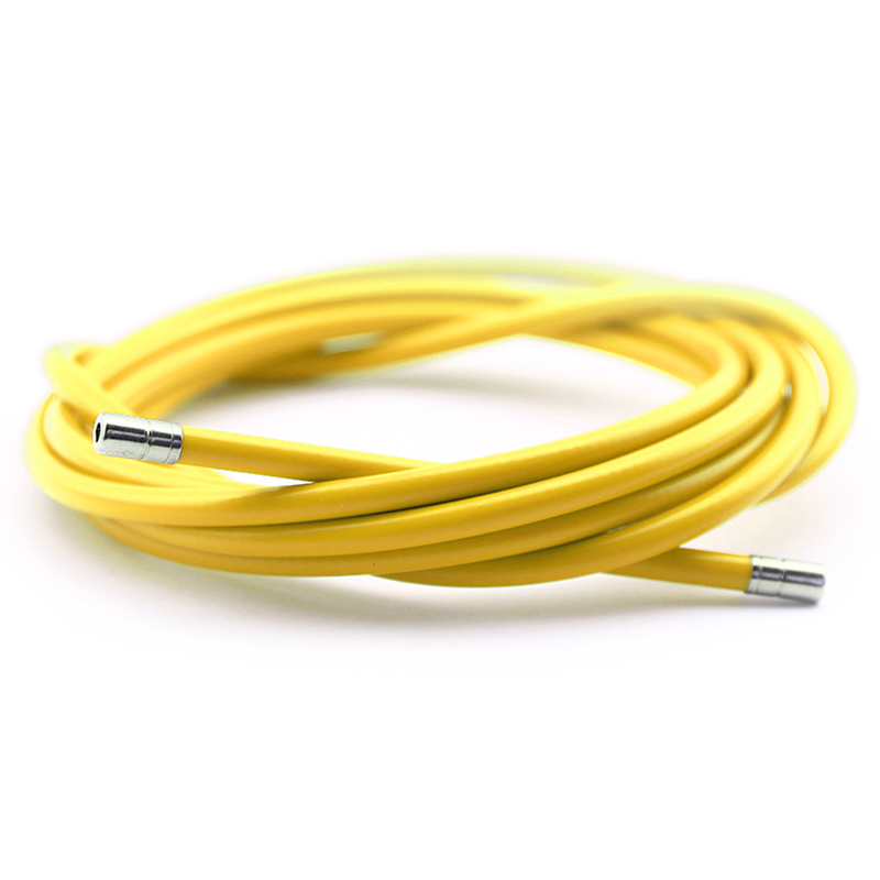 Funda cable acero laminado Ø5 amarillo 2m ALHONGA CC-GO02-Ø5MM