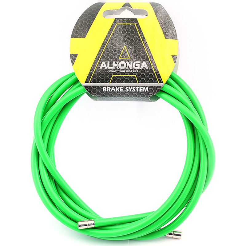 Funda cable acero laminado Ø5 Verde 2m ALHONGA CC-GR01