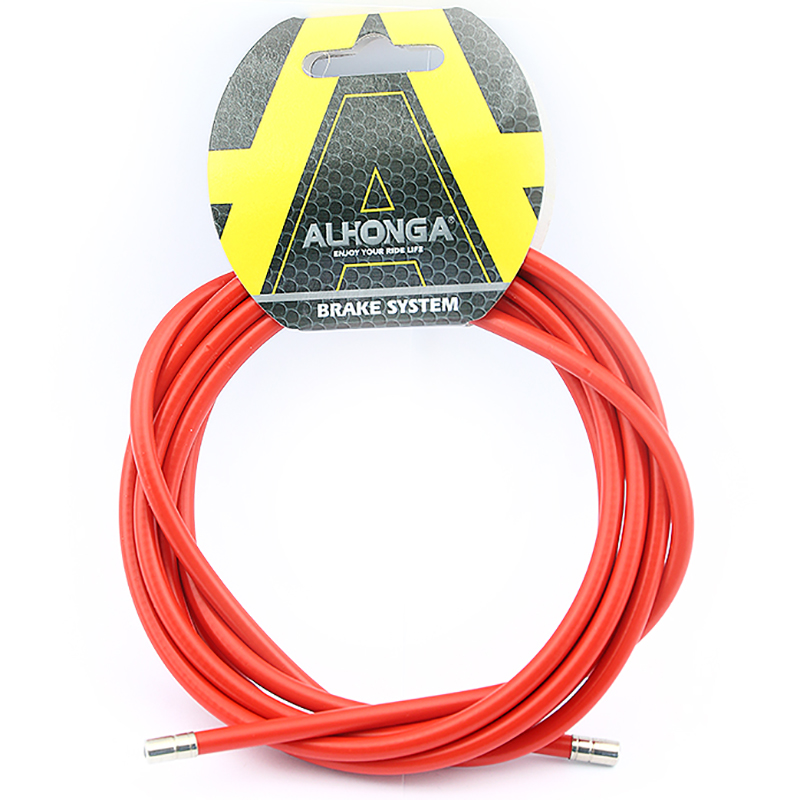 Funda cable acero laminado Ø5 Rojo 2m ALHONGA CC-RD01