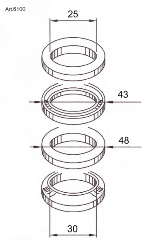 Kit rodamientos de columna de dirección BUZZETTI BUZZETTI 6100