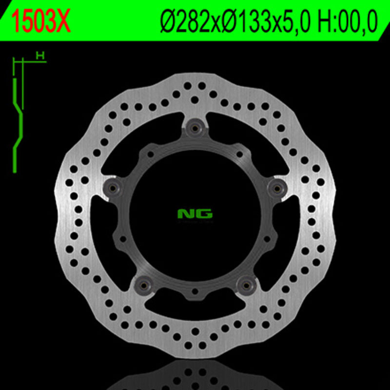 NG BRAKES Petal Semi-Floating - 1503X. NG BRAKE DISC 1503X