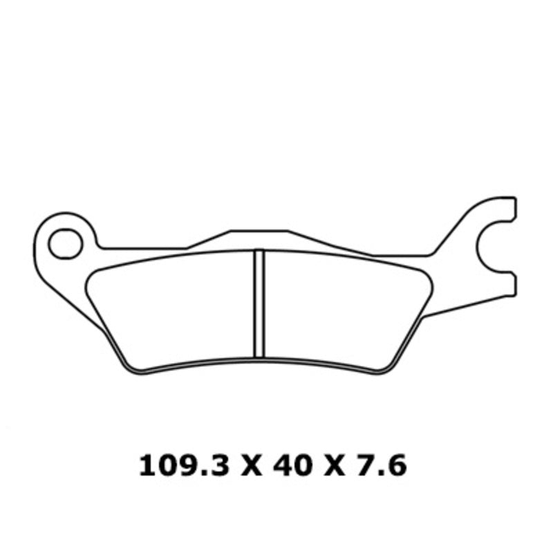 Juego de pastillas sinterizadas CL BRAKES (1258XBK5) CL BRAKES 1258XBK5