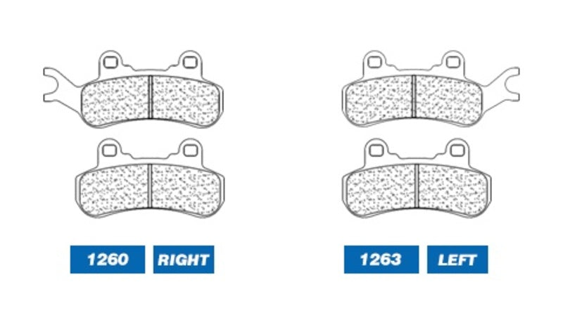 Juego de pastillas sinterizadas CL BRAKES (1263ATV1) CL BRAKES 1263ATV1