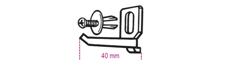 BETA Kit de gancho + tornillo para muebles de taller BETA 88880119