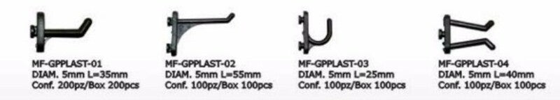 4 TIPOS DE PORTA-HERRAMIENTAS PARA PANELES DE PARED BIKE LIFT BIKE LIFT KIT 100 MIX GANCI