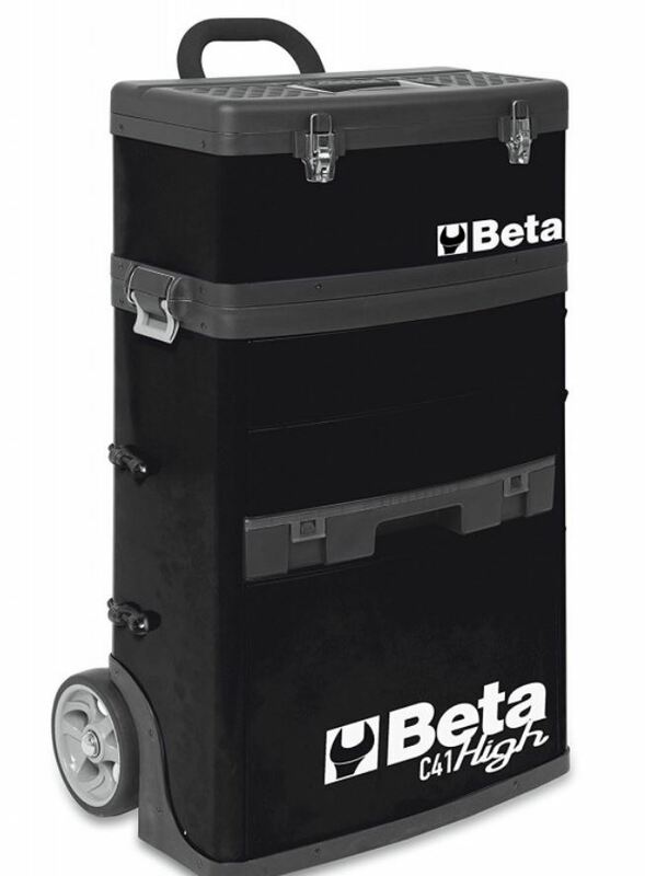 Carro portaherramientas BETA con 2 módulos, negro (RAL9005) BETA 41000005
