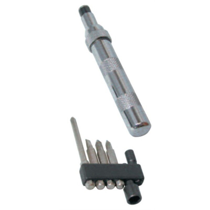Kit mini destornillador de percusión con cabezas intercambiables BUZZETTI 4917