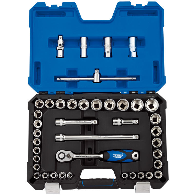 Kit de 41uds de Vasos & llaves trinquete métrica & pulgada 1/2'' DRAPER DRAPER 16453