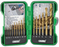 Juego de 25 brocas DRAPER HSS titanio 1 - 10mm DRAPER 18549