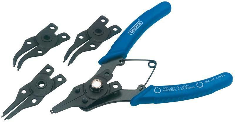 Alicate con bocas intercambiables para circlips DRAPER DRAPER 19735