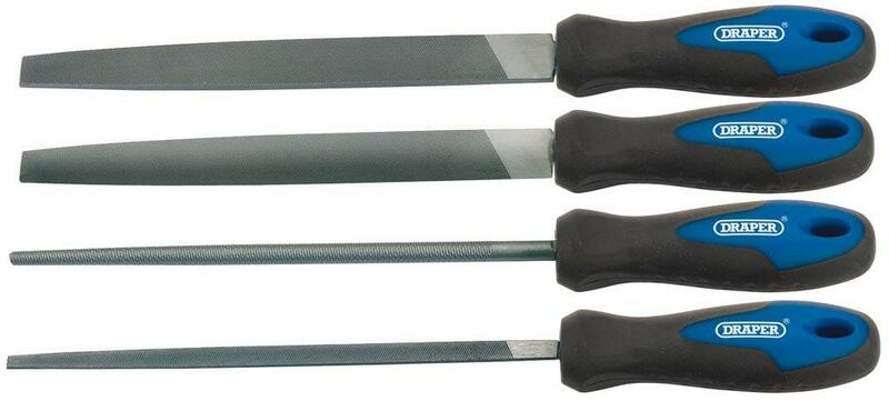 Juego de 4 limas planas DRAPER 200mm DRAPER 44962