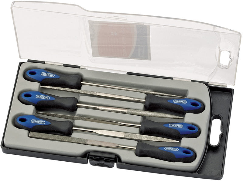 Juego de 6 limas planas precisión DRAPER 150mm DRAPER 47817