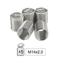 Set de 5 Helicoides M14x2.0 para reparación rosca bujía JBM 52022 JBM 52022