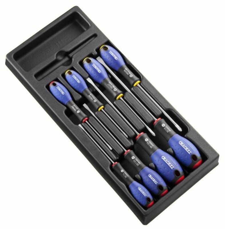 Módulo de 8 destornillador estrella/ranurado EXPERT - Bandeja de plastico EXPERT E194940