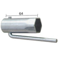 Llave de bujía para ciclomotores plegable Hex.21mm BUZZETTI 4802
