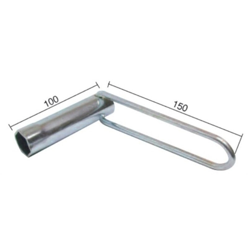 Llave de bujía para ciclomotores y motos con mango largo Hex. 21mm BUZZETTI 4807