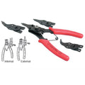 Alicates combinables para anillos interiores y exteriores  kit 4 pinzas BUZZETTI 5049