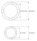Vaso almenado cilíndrica con muescas MOTION PRO Suzuki MOTION PRO 08-0568