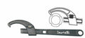 Llave regulable para fijación de anillos Ø25-70. Acero Chrome vanadium. BUZZETTI 5415