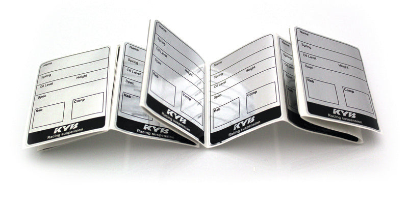 KYB Maintenance Labels - 10 Pack KAYABA 150350000110