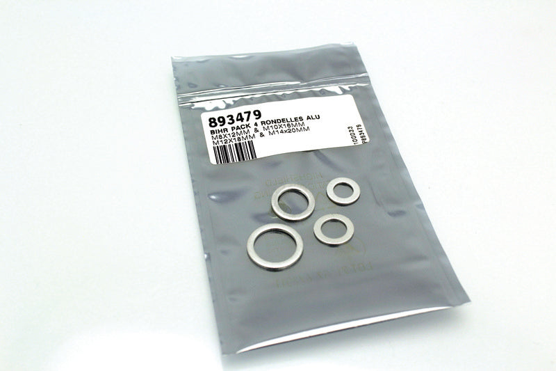 Pack 4 Arandelas Aluminio M8X12 - M10X16 - M12X18 - M14x20 P893479 BIHR P893479