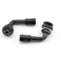 Kit 2 Válvulas moto anodizadas. Negro V PARTS 100D-BK