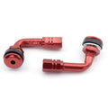 Kit 2 Válvulas moto anodizadas. Rojo V PARTS 100D-R
