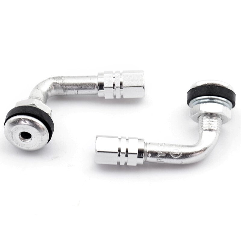 Kit 2 Válvulas moto anodizadas. Plata V PARTS 100D-S