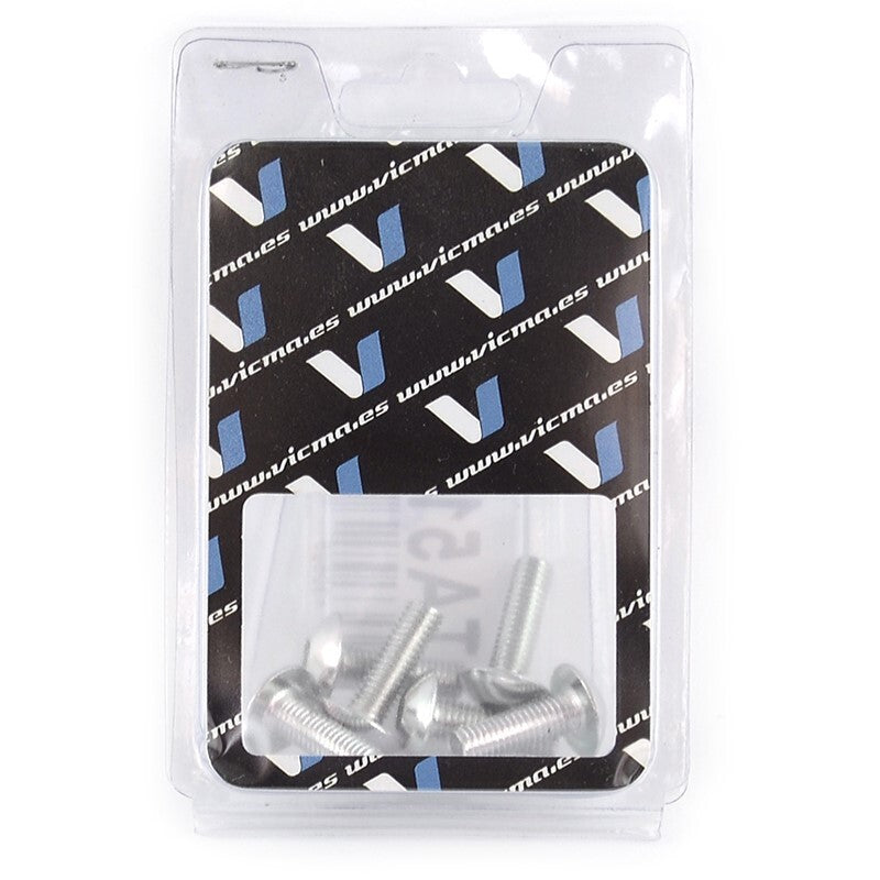 Kit 6 tornillos allen c/alomada M5x15mm. Plata V PARTS JY-HWSA/IBE1