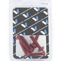 Kit 6 tornillos allen c/alomada M5x25mm. Rojo V PARTS JY-HWSA/IBE3