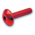 Kit 6 tornillos allen c/alomada M6x20. Rojo V PARTS JY-HWSA-M6X20MM-RED