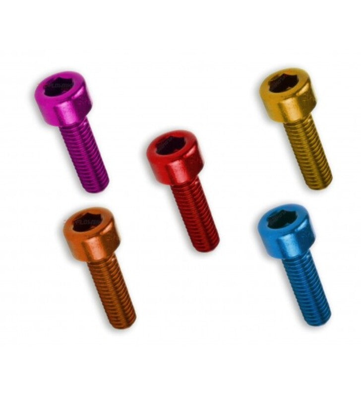 Kit 6 tornillos allen c/cilindrica M6x45. Oro V PARTS SS-374-M6X45-ORO