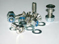 Pack de 6 Tornillos de corona BIHR (con tuercas y arandelas) plata - Cabeza Torx M8x1.00x30mm BIHR L35-425