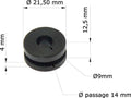 Silentblocs Honda (x10) XR650L 01-08/XR250L 91-96 61103-357-000 GRM-101/10 TOURMAX GRM-101/10
