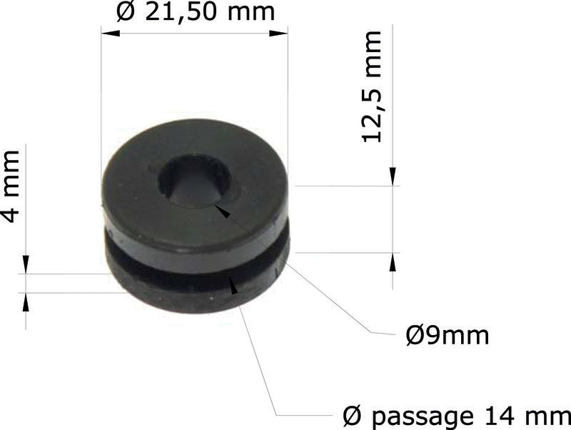 Silentblocs Honda (x10) XR650L 01-08/XR250L 91-96 61103-357-000 GRM-101/10 TOURMAX GRM-101/10