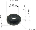Silentblocs Honda (x10) XR650L 94-08/depósito 33718-GE2-690 GRM-115/10 TOURMAX GRM-115/10