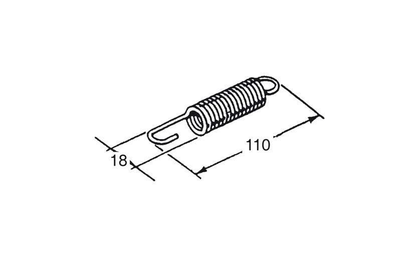 Muelle para caballete lateral BUZZETTI 4092