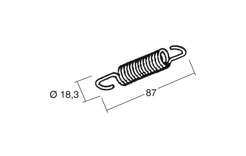 Muelle para caballete central BUZZETTI 4477