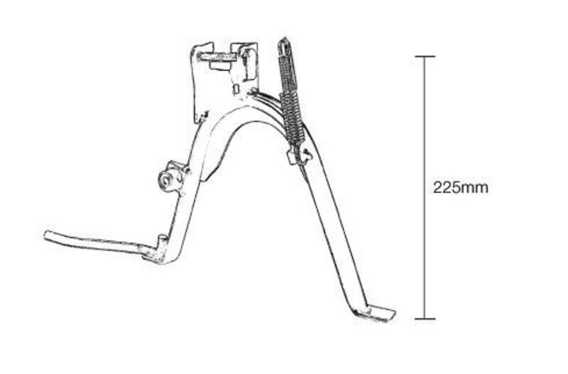 Caballete central completo BUZZETTI 8612