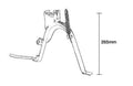 Caballete central completo BUZZETTI 8614