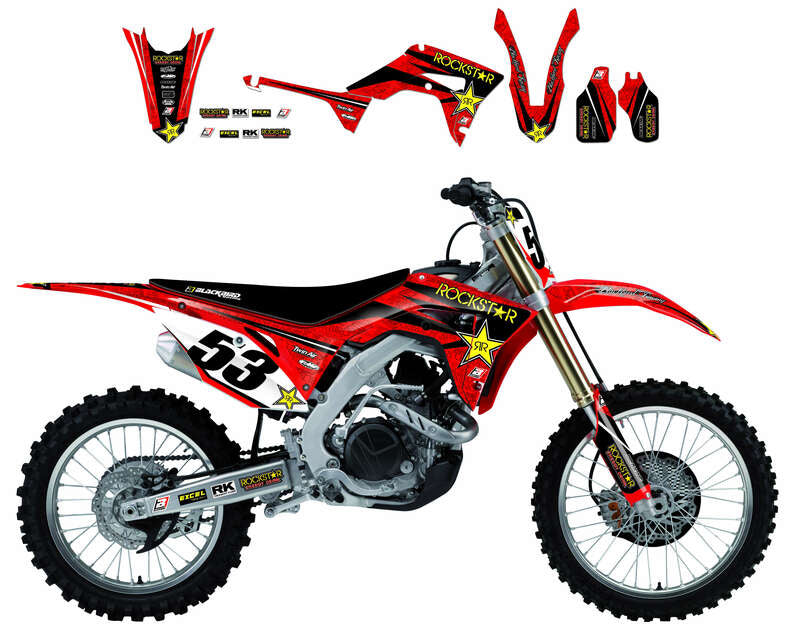 Kit de adhesivos Blackbird Rockstar Energy Honda 2136L BLACKBIRD 2136L