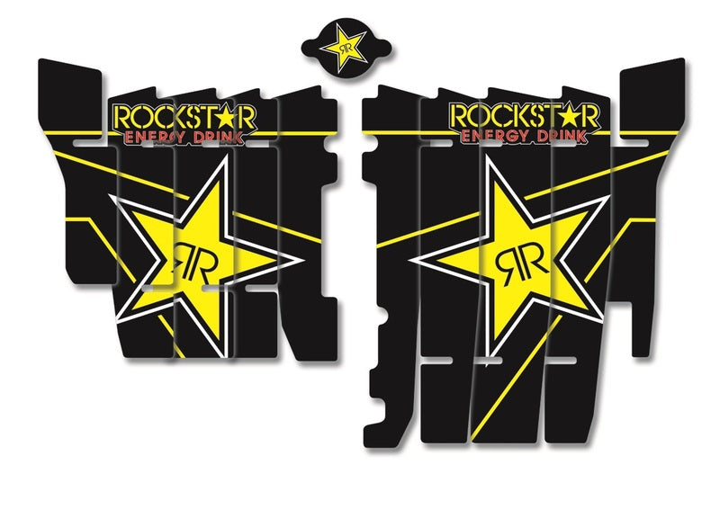 Adhesivos rejillas de radiador Blackbird Honda Rockstar A107L BLACKBIRD A107L