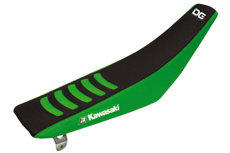 Funda de asiento Blackbird Doble agarre 3 Kawasaki negro/verde 1432H BLACKBIRD 1432H