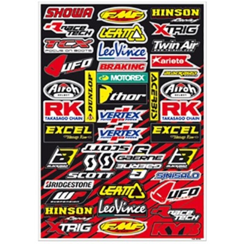 Kit Adhesivos Blackbird sponsor 5076C BLACKBIRD 5076C