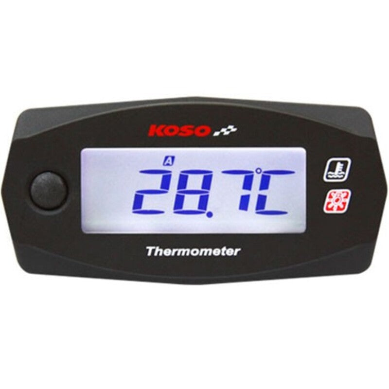 Reloj de temperatura KOSO Mini 4 Race Blanc/Negro(Bateria independiente) BA033020 KOSO BA033020
