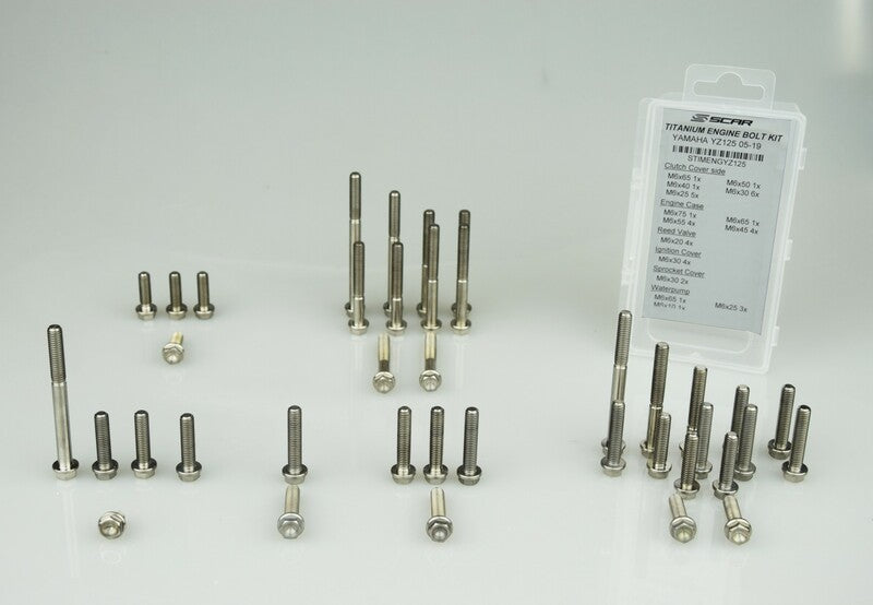 Kit de tornillos para el motor SCAR Titanio SCAR STIMENG450EXCF