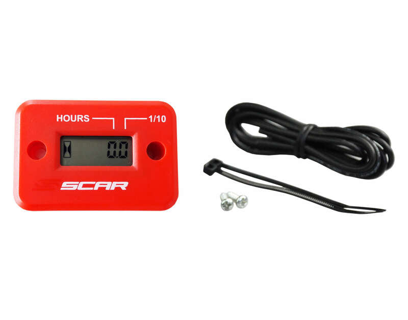 Cuentahoras SCAR cableado con velcro rojo SCAR HMR