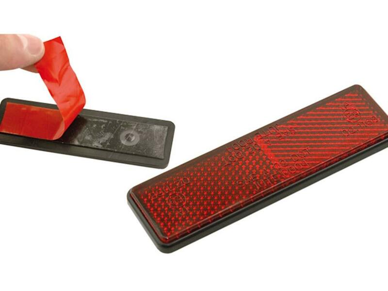 Catadioptrico rectangular con adhesivo 91x25 homologado V PARTS 11418